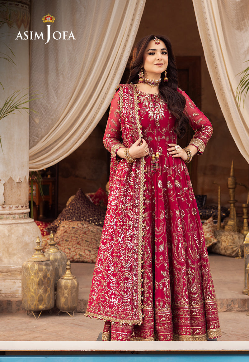 Ajce-10 Embroidered Chiffon 3 Pcs