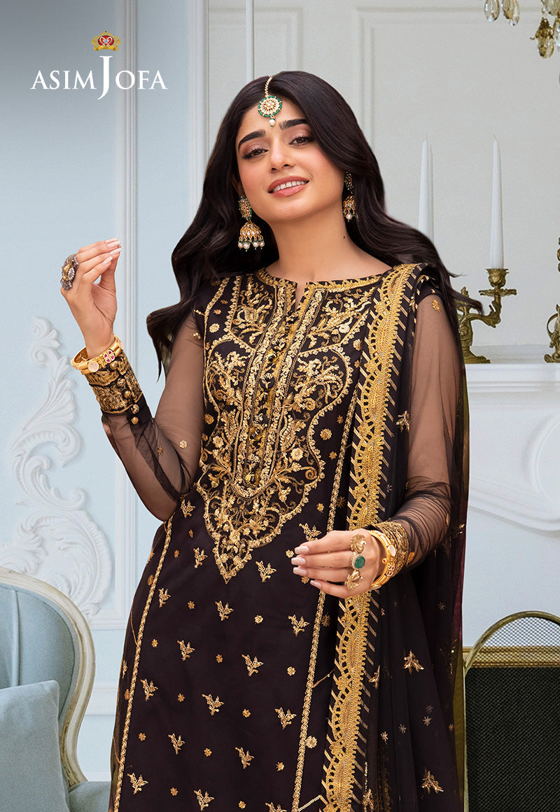 AJEMD-04 EMBROIDERED STITCHED 3 PCS