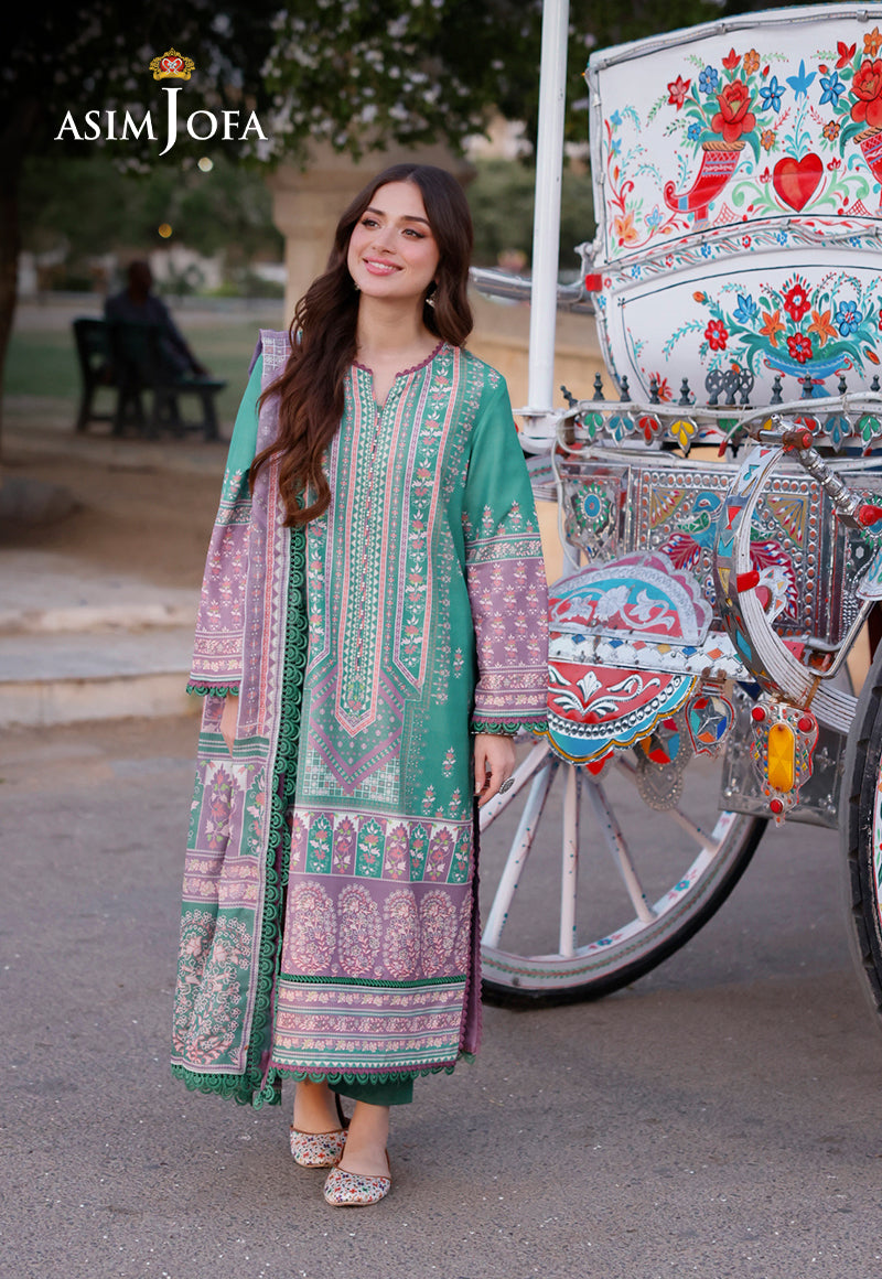 AJPLD-15-XS PRINTED ARABIC LAWN 3 PCS