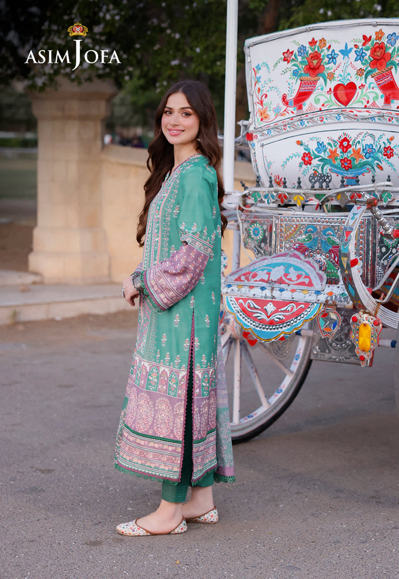 AJPLD-15-XS PRINTED ARABIC LAWN 3 PCS