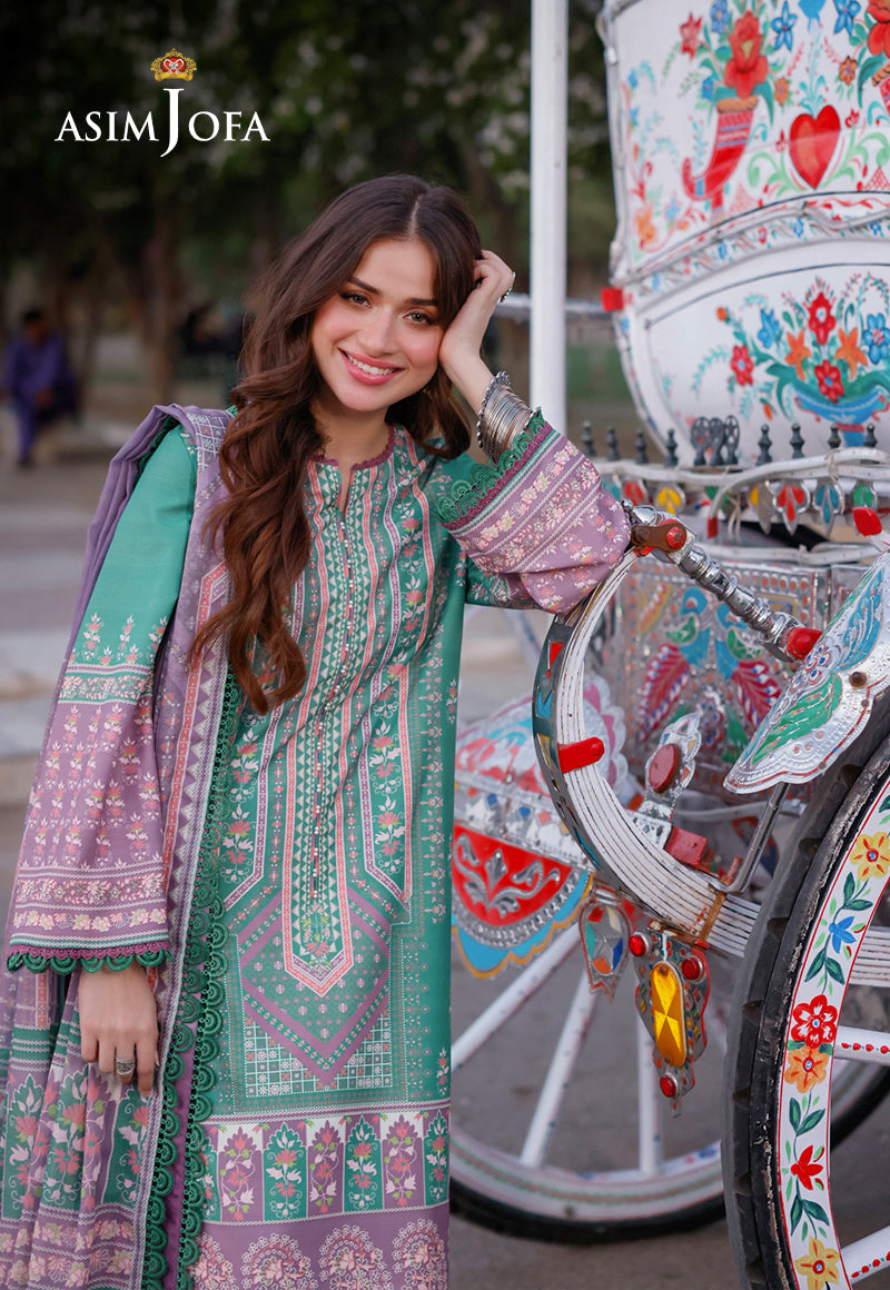 AJPLD-15-XS PRINTED ARABIC LAWN 3 PCS