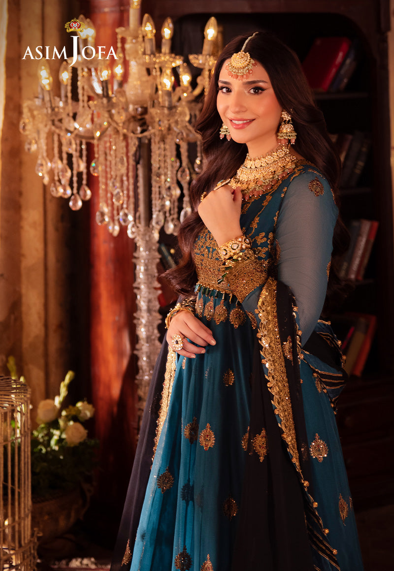 AJYV-09 EMBROIDERED CHIFFON 3 PCS
