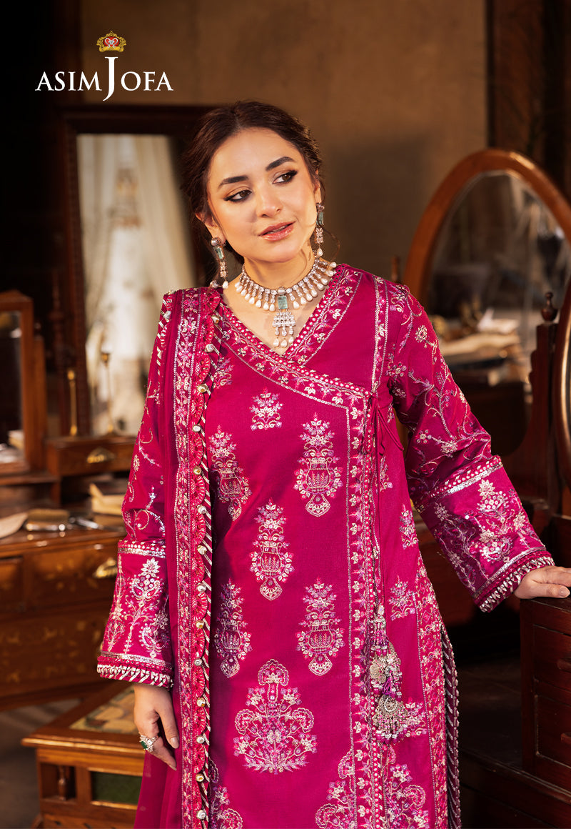 Ajce-09 Embroidered Paper Cotton 3 Pcs