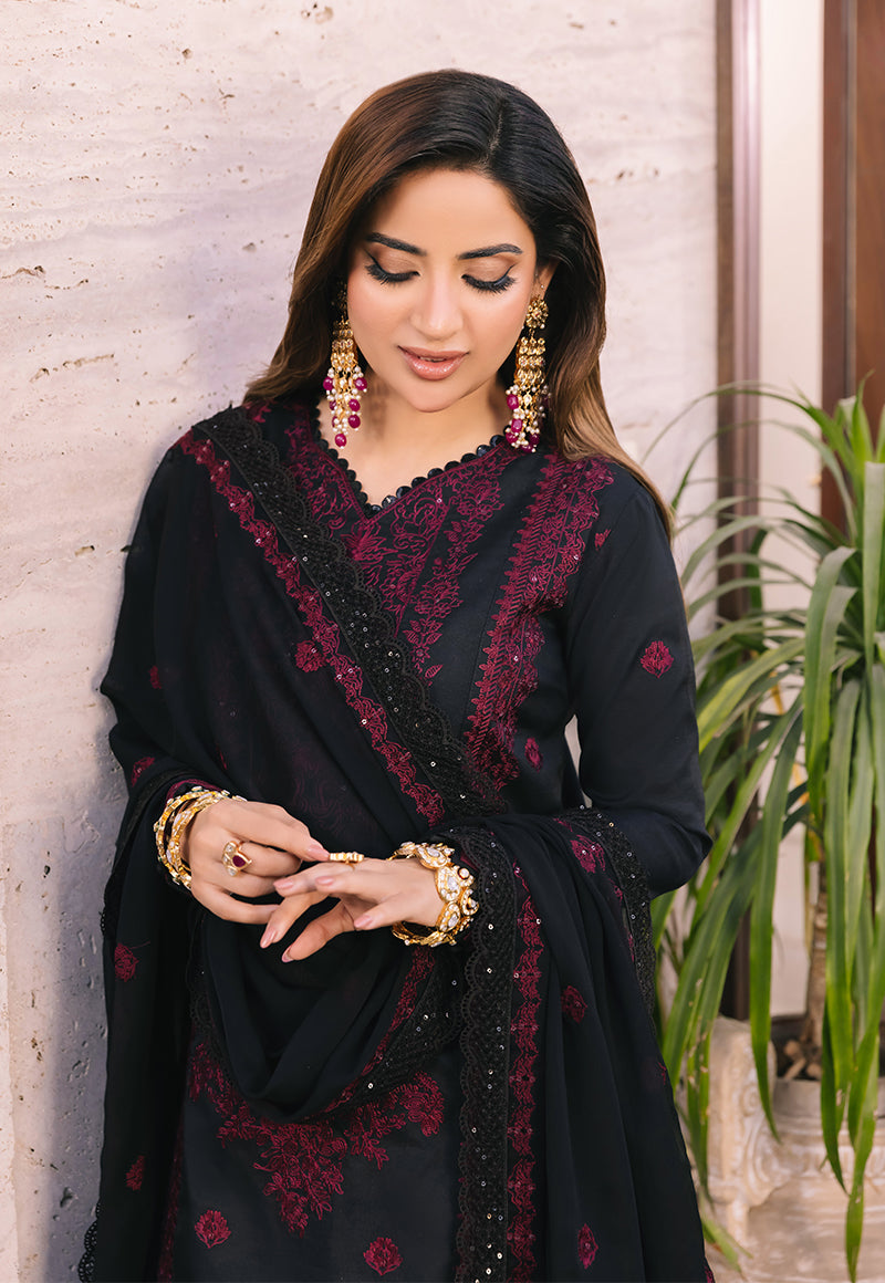 AJSM-48 EMBROIDERED SILK 3 PCS