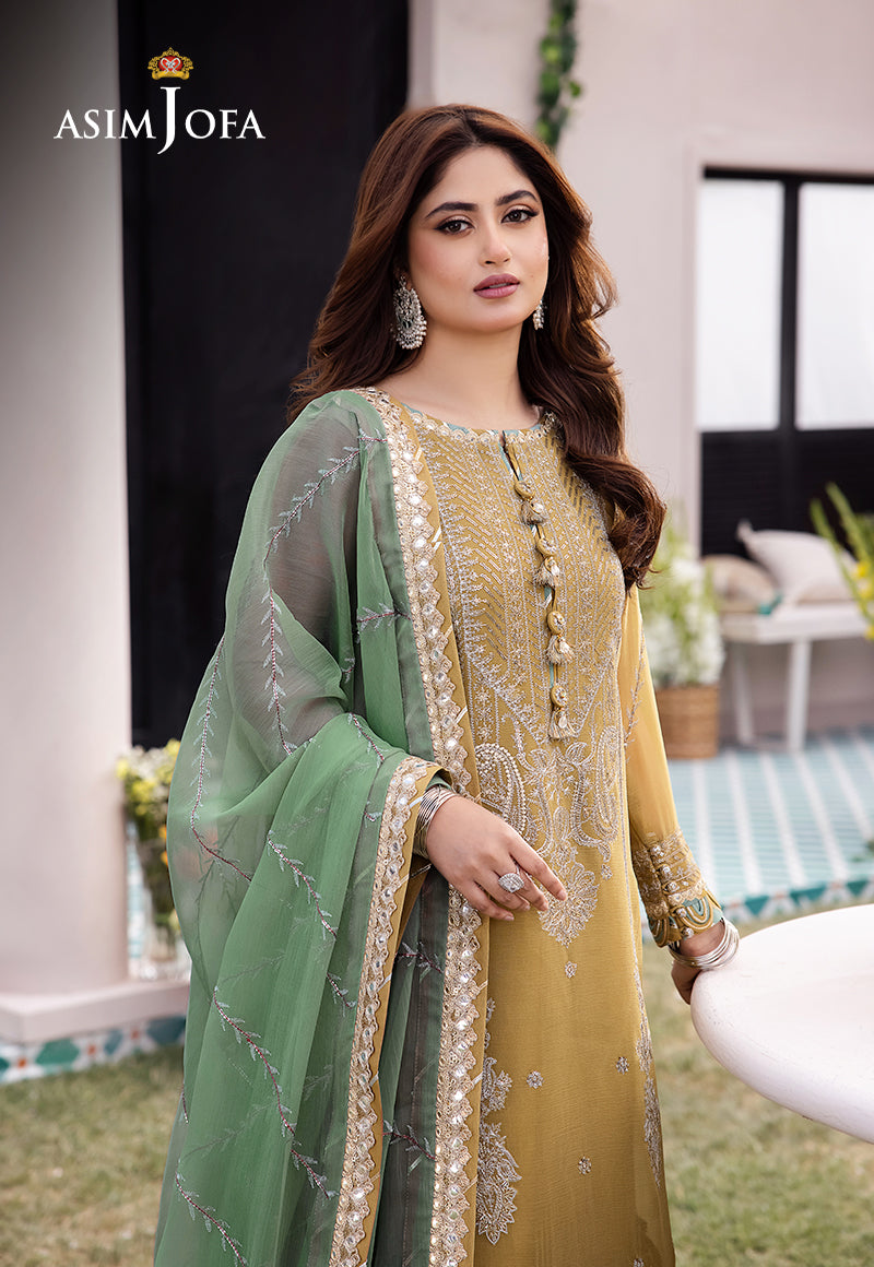 AJCFD-16-XS EMBROIDERED CHIFFON 3 PCS