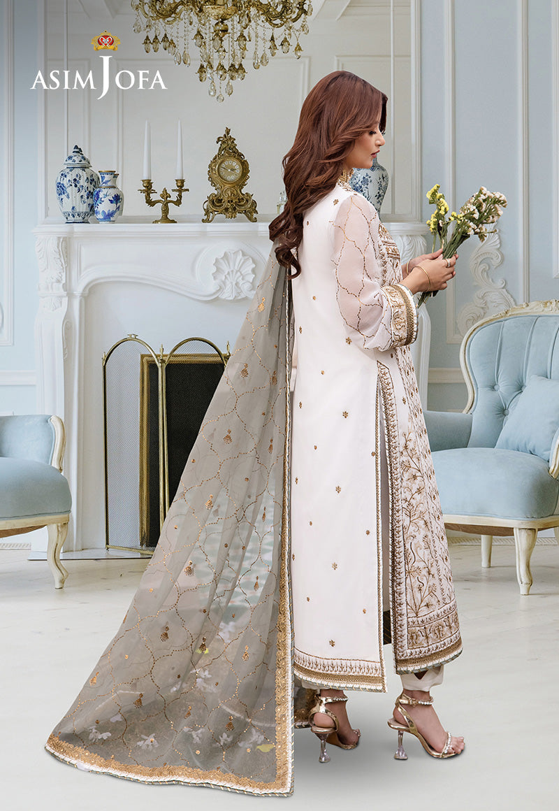 AJCF-17 EMBROIDERED CHIFFON 3 PCS