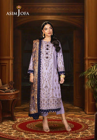 Ajso-277 Unstitched 3 Pcs Shirt Dupatta Trouser