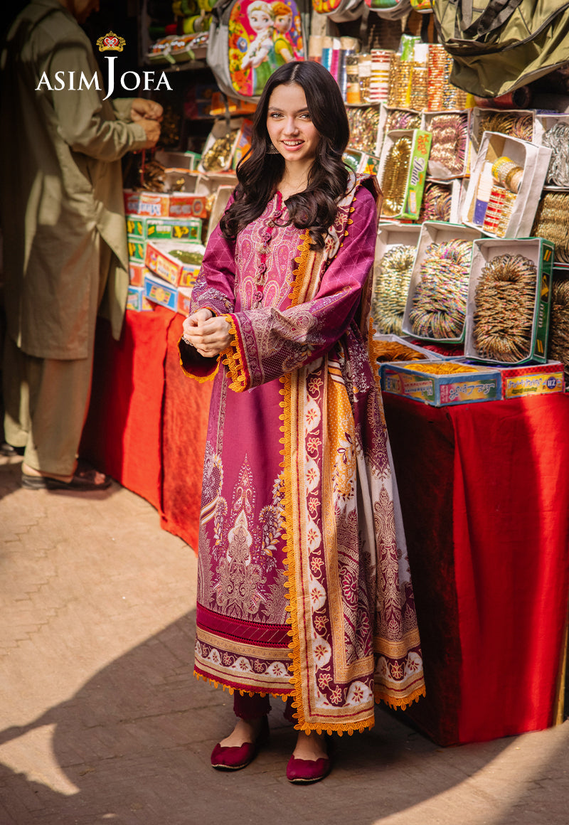 AJBBP-10 DESIGNERS EMBROIDERED STITCHED 3 PCS