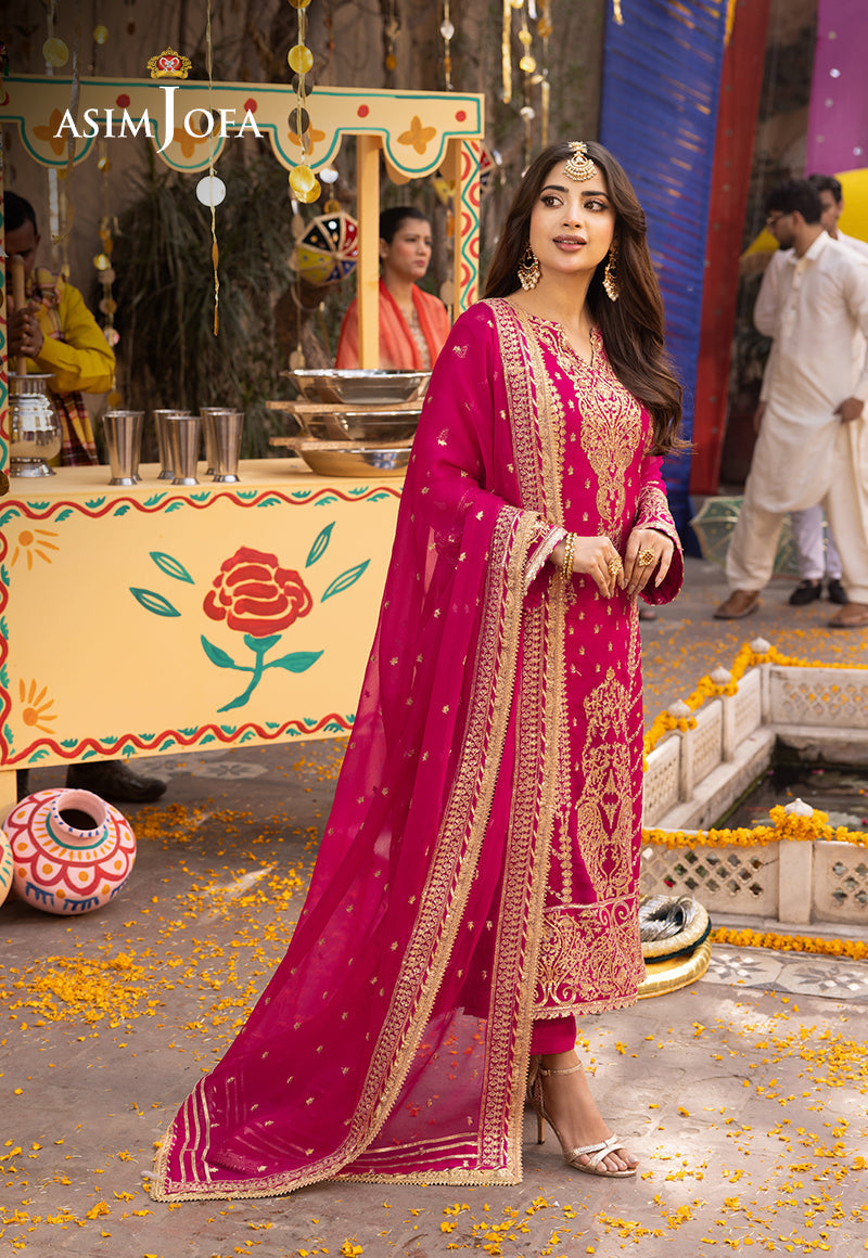 Ajso-134 Unstitched 2 Pcs Shirt Dupatta