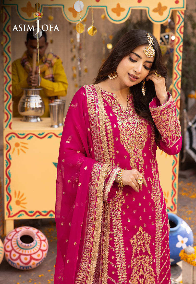 Ajso-134 Unstitched 2 Pcs Shirt Dupatta