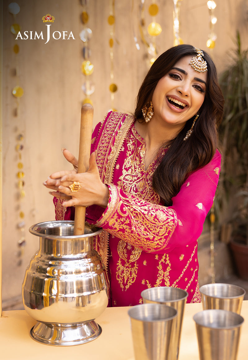 Ajso-134 Unstitched 2 Pcs Shirt Dupatta