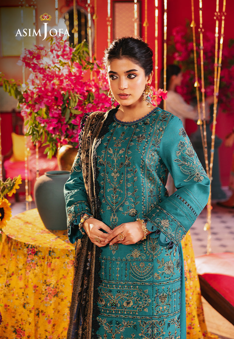 AJRAD-21 EMBROIDERED STITCHED 3 PCS