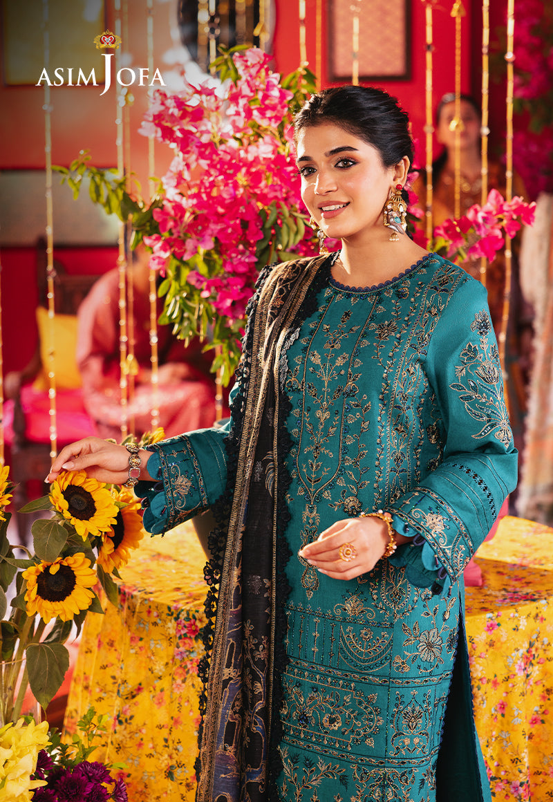 AJRAD-21 EMBROIDERED STITCHED 3 PCS