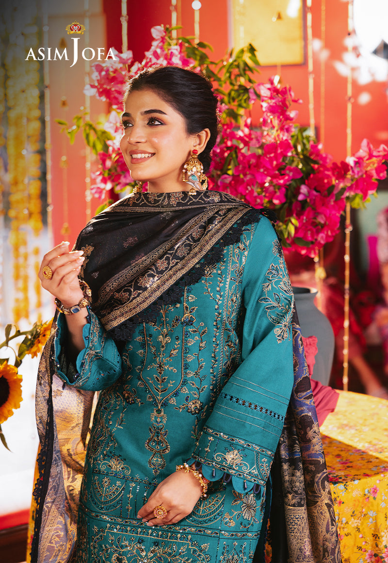 AJRAD-21 EMBROIDERED STITCHED 3 PCS