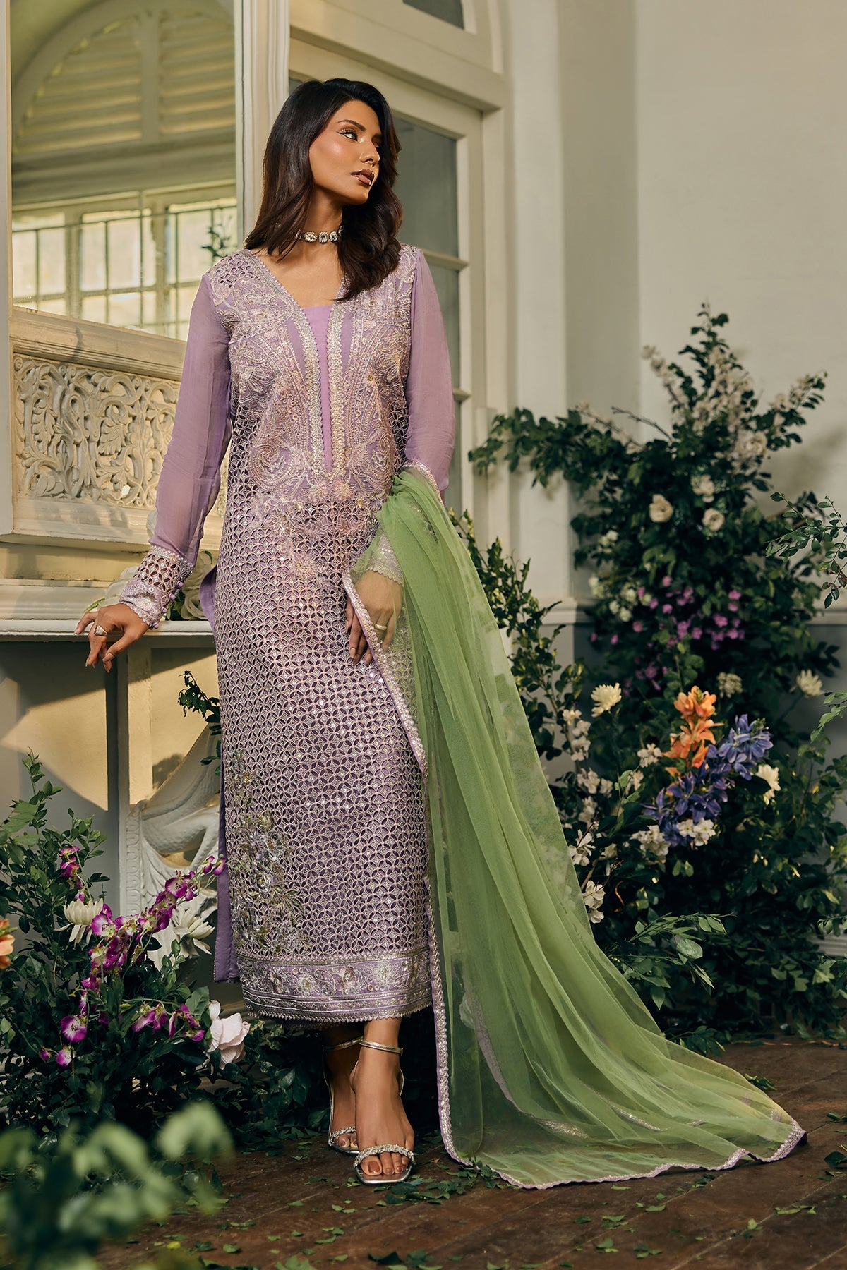 3-PC Unstitched Luxury Collection CCE6-04