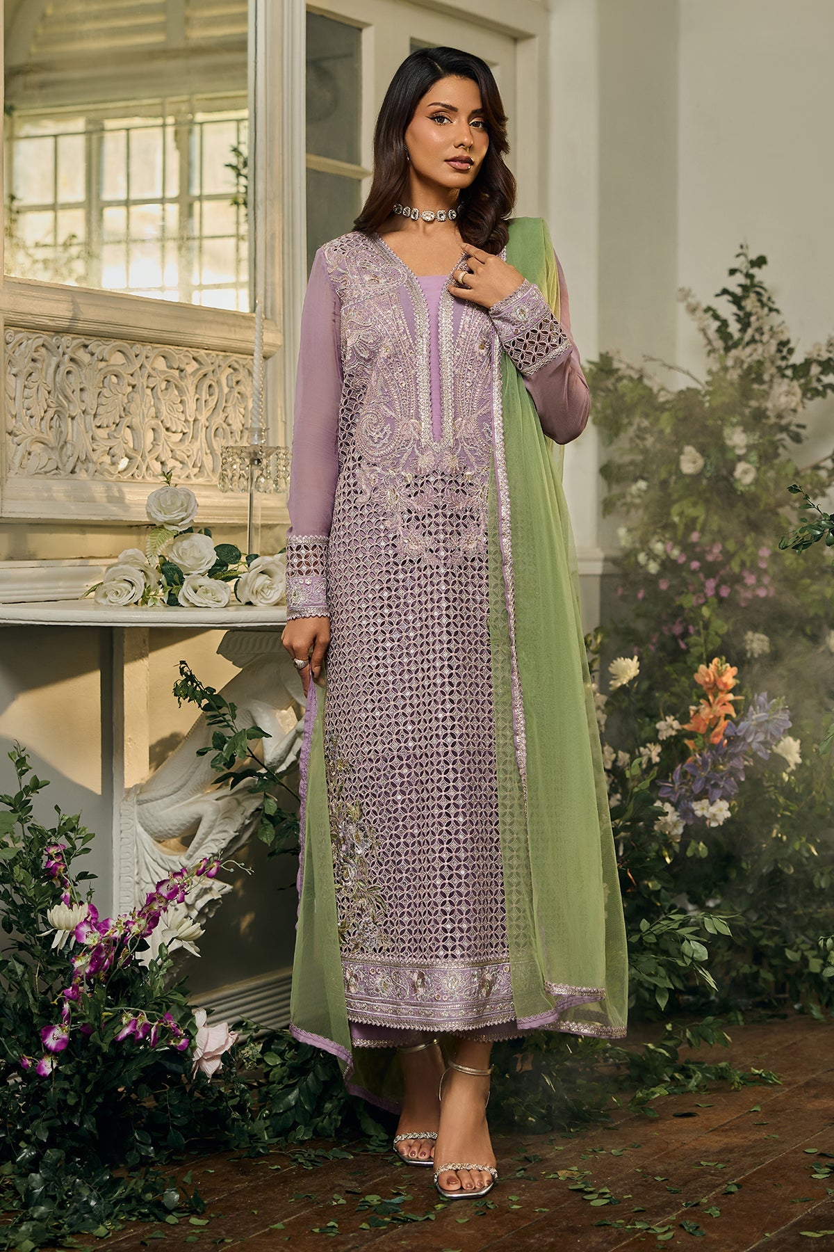 3-PC Unstitched Luxury Collection CCE6-04