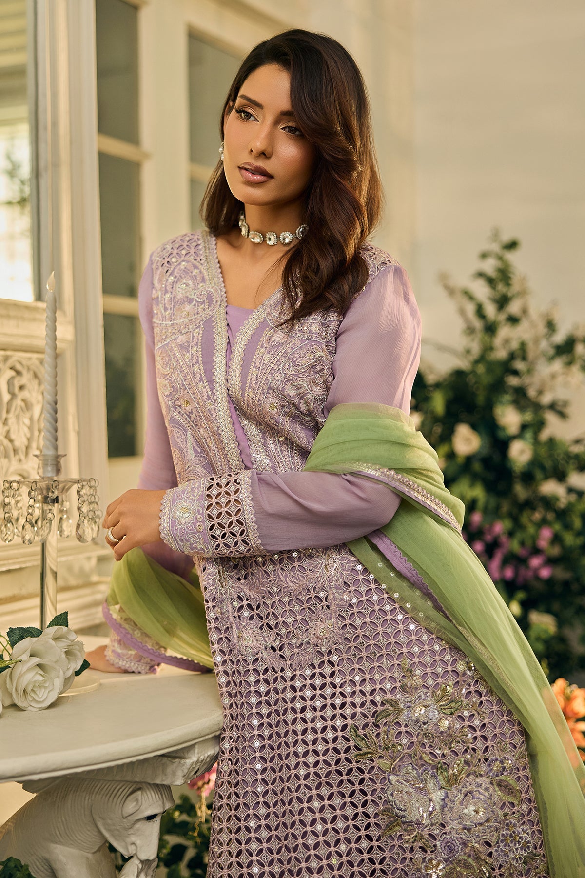 3-PC Unstitched Luxury Collection CCE6-04