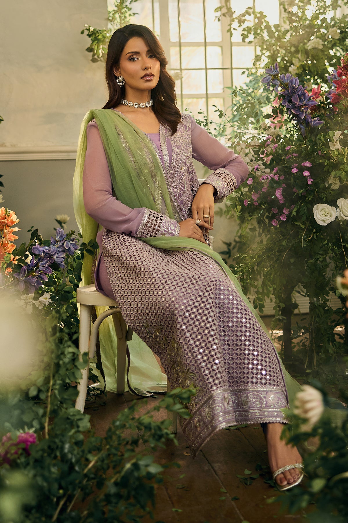 3-PC Unstitched Luxury Collection CCE6-04