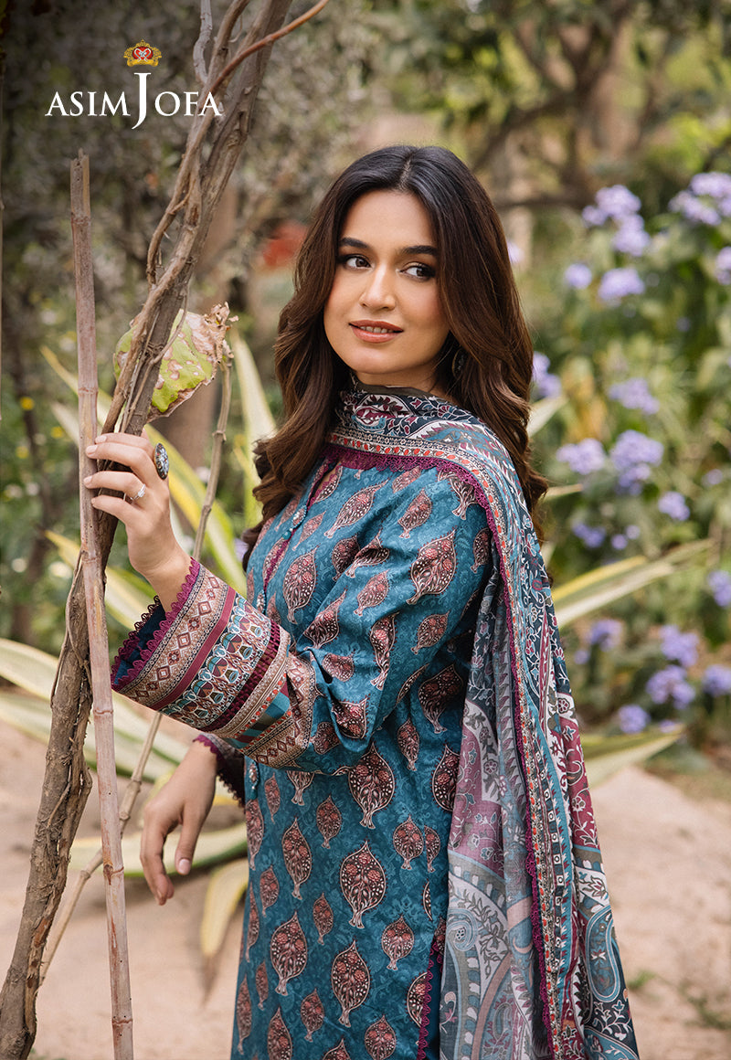 AJBUD-14 PRINTED LAWN STITCHED 3 PCS