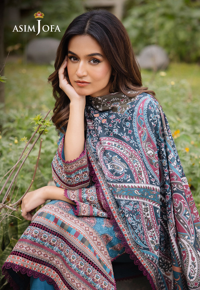 AJBUD-14 PRINTED LAWN STITCHED 3 PCS