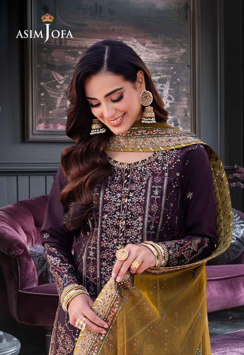 AJMJD-11-XS EMBROIDERED PAPER COTTON 3 PCS