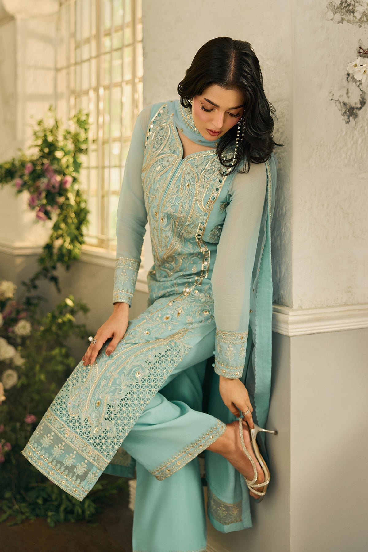 3-PC Unstitched Luxury Collection CCE6-06