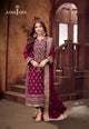 AJMJD-03 EMBROIDERED LAWN SILK STITCHED 3 PCS