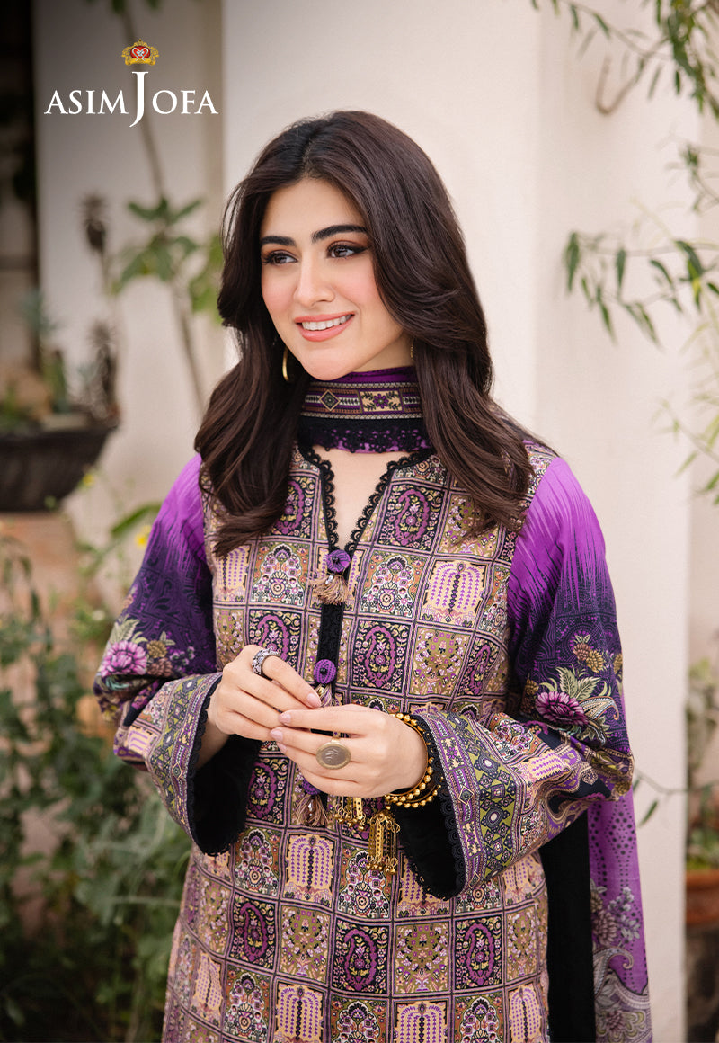 AJBUD-07-XS PRINTED LAWN 3 PCS