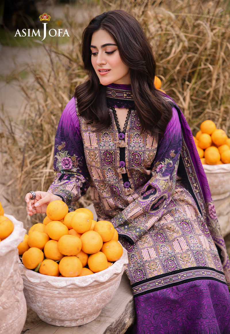 AJBUD-07-XS PRINTED LAWN 3 PCS