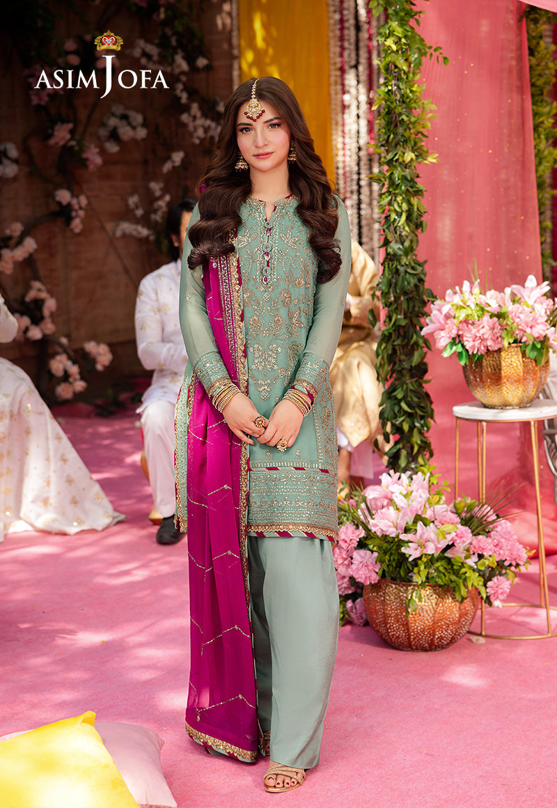 AJMJ-08 EMBROIDERED CHIFFON 3 PCS