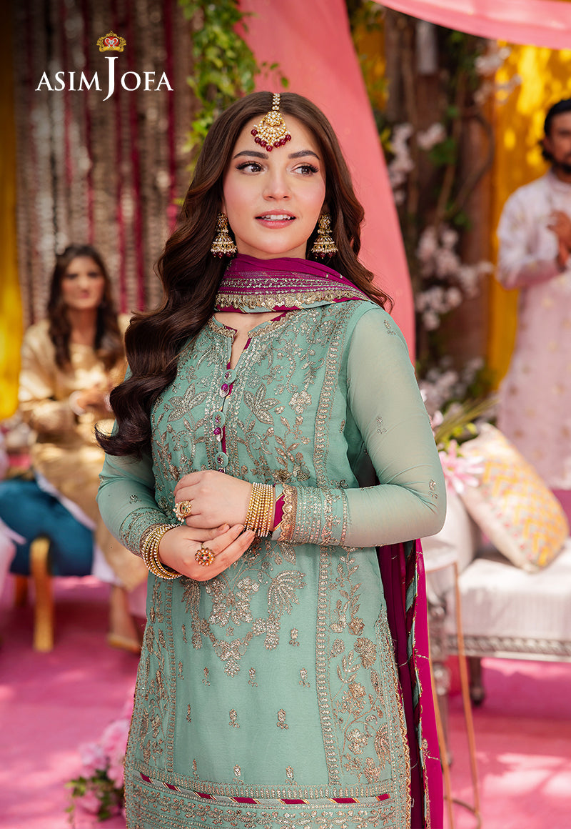 AJMJ-08 EMBROIDERED CHIFFON 3 PCS