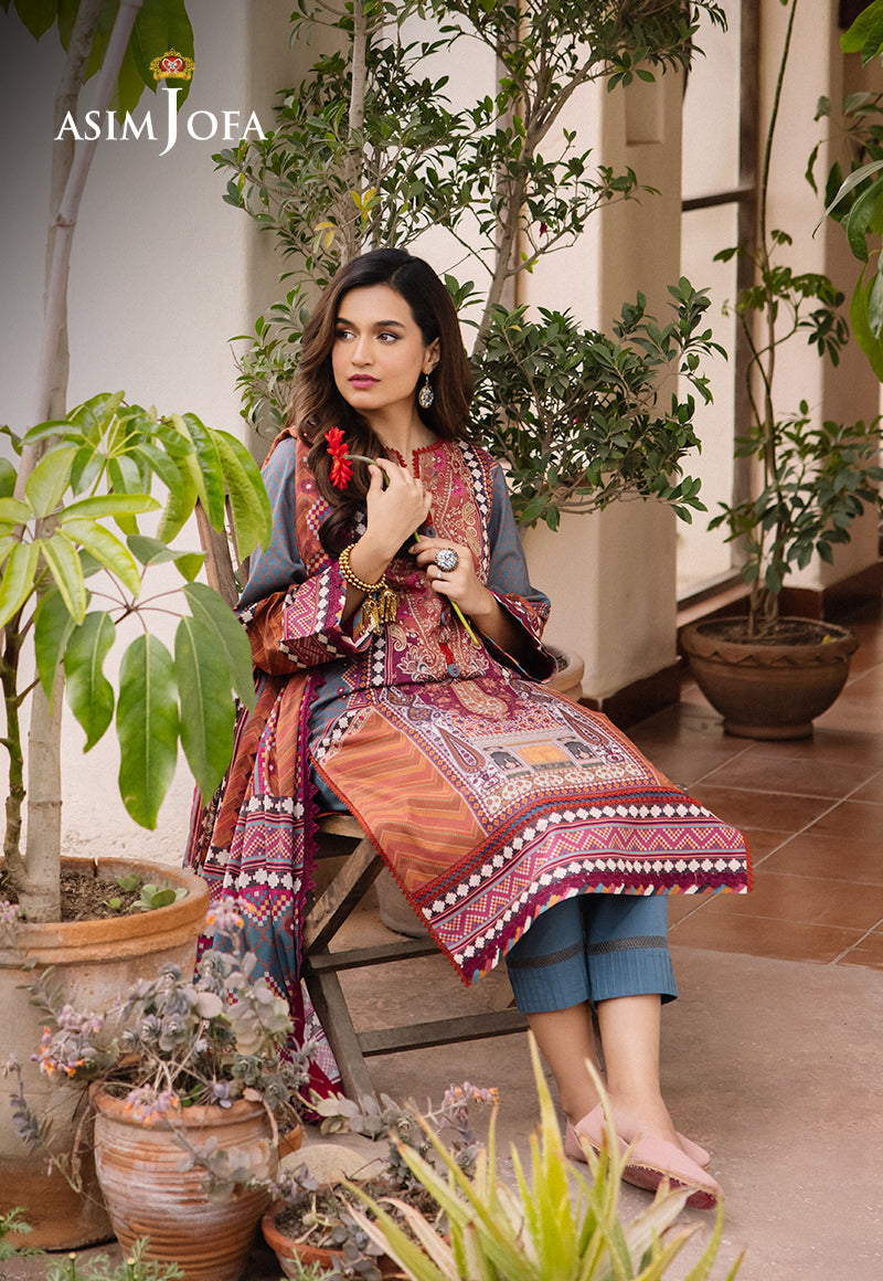 AJBUD-10 PRINTED LAWN 3 PCS