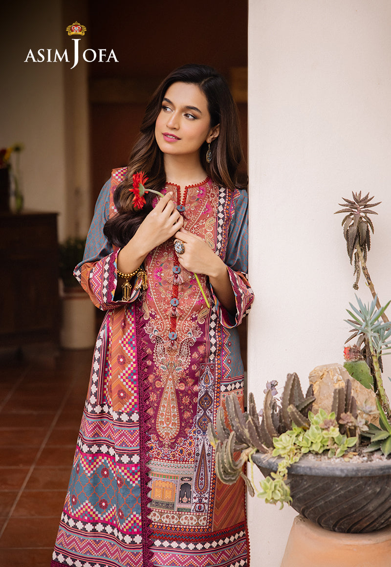 AJBUD-10 PRINTED LAWN 3 PCS