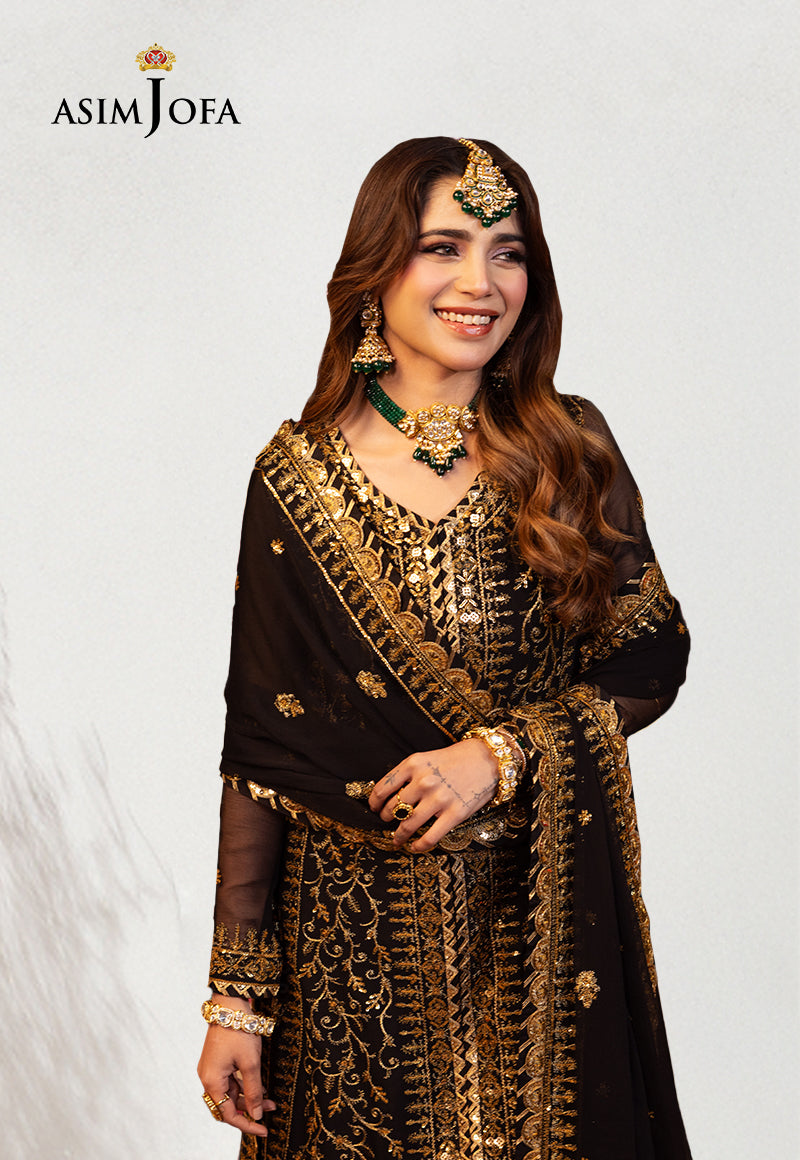AJCDD-19 EMBROIDERED CHIFFON 3 PCS