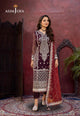 AJDAD-01 EMBROIDERED CHIFFON STITCHED 3 PCS