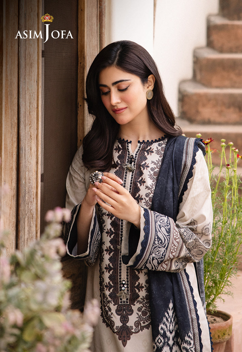 AJBUD-2 PRINTED LAWN 3 PCS