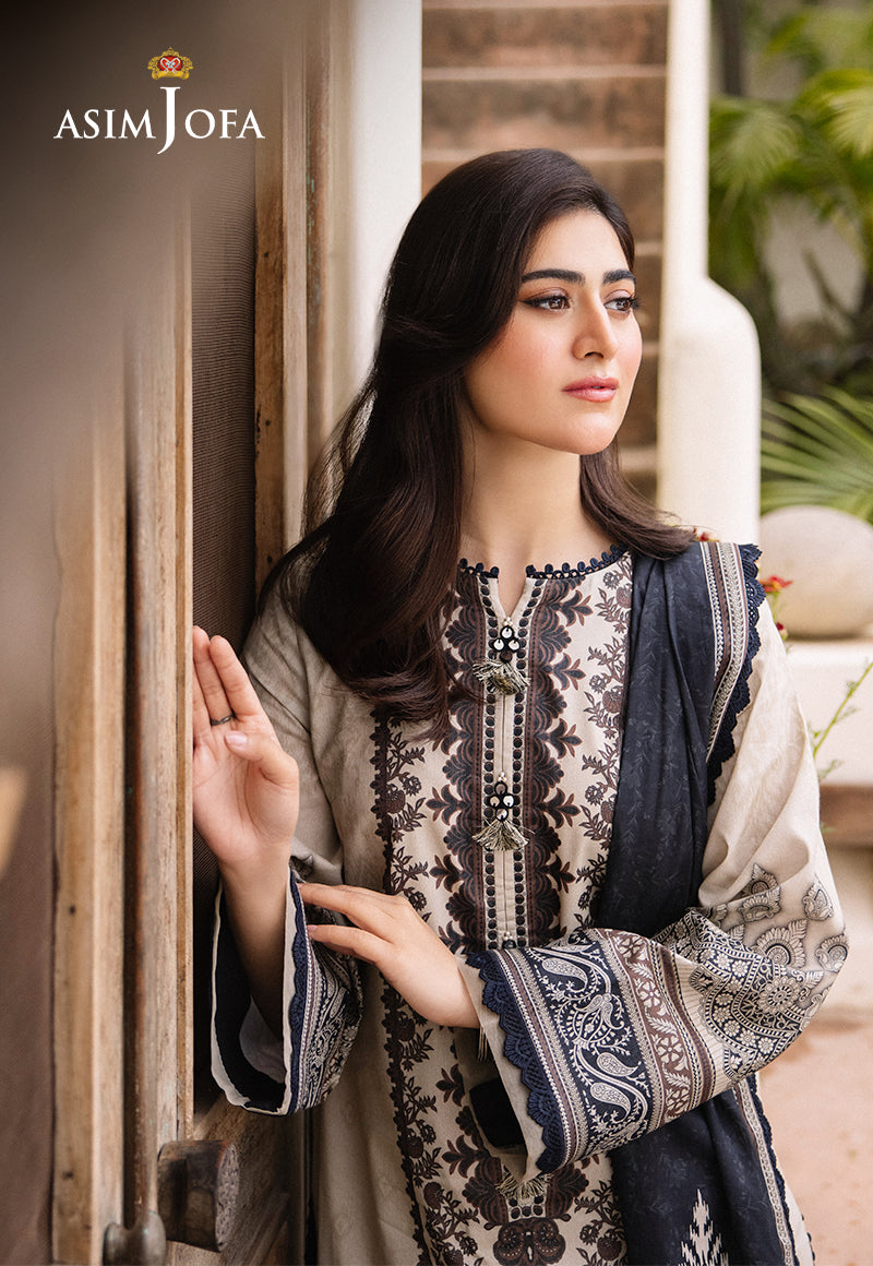 AJBUD-2 PRINTED LAWN 3 PCS