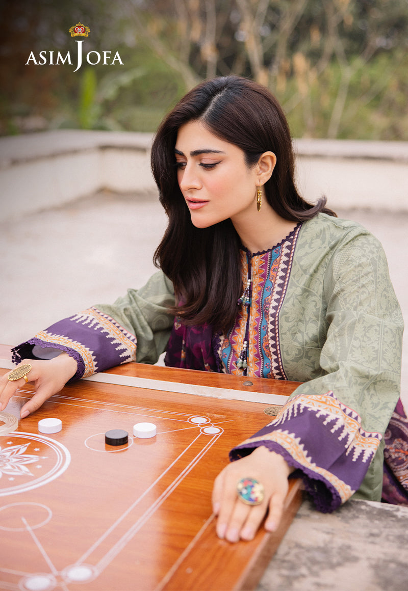 AJBUD-13 PRINTED LAWN 3 PCS