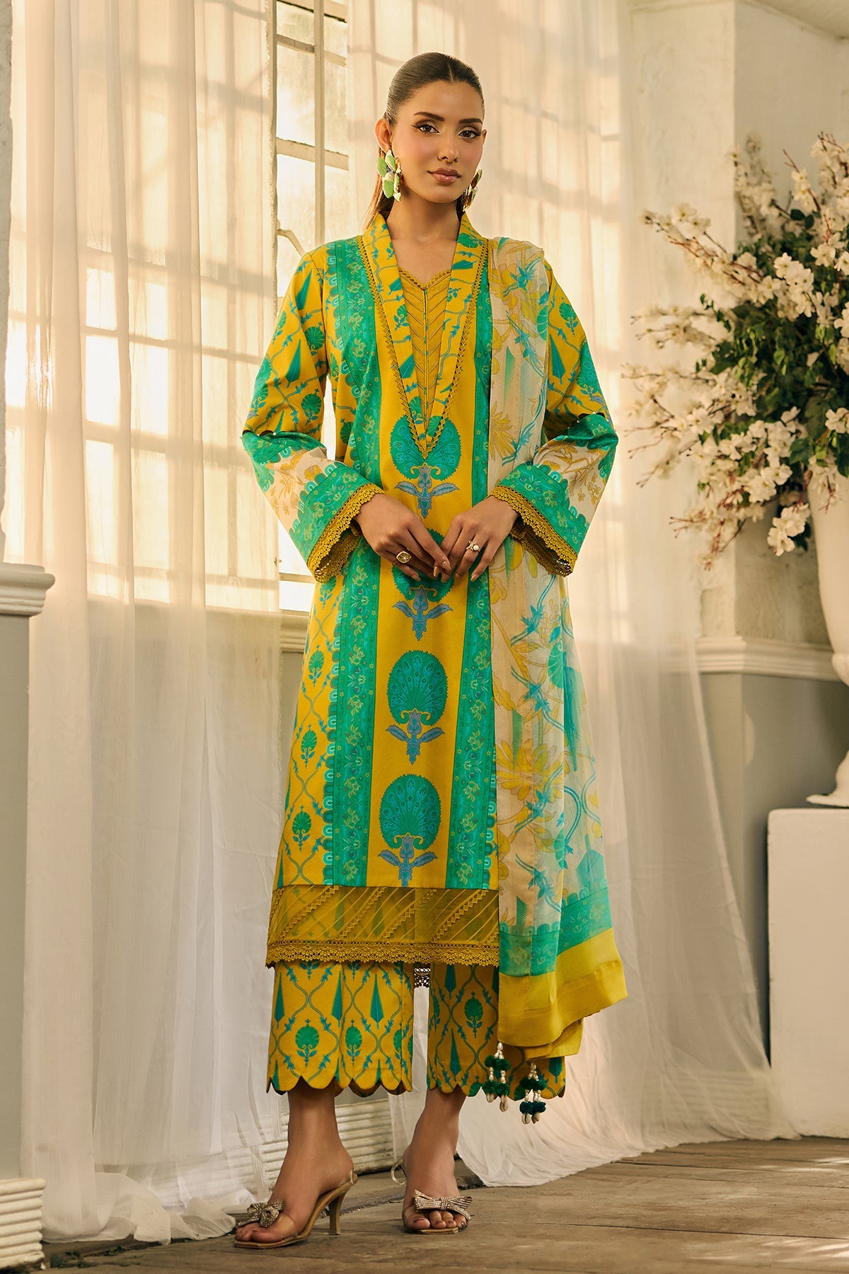 3-PC Unstitched Printed Lawn C-Print Vol 2 CP6-15