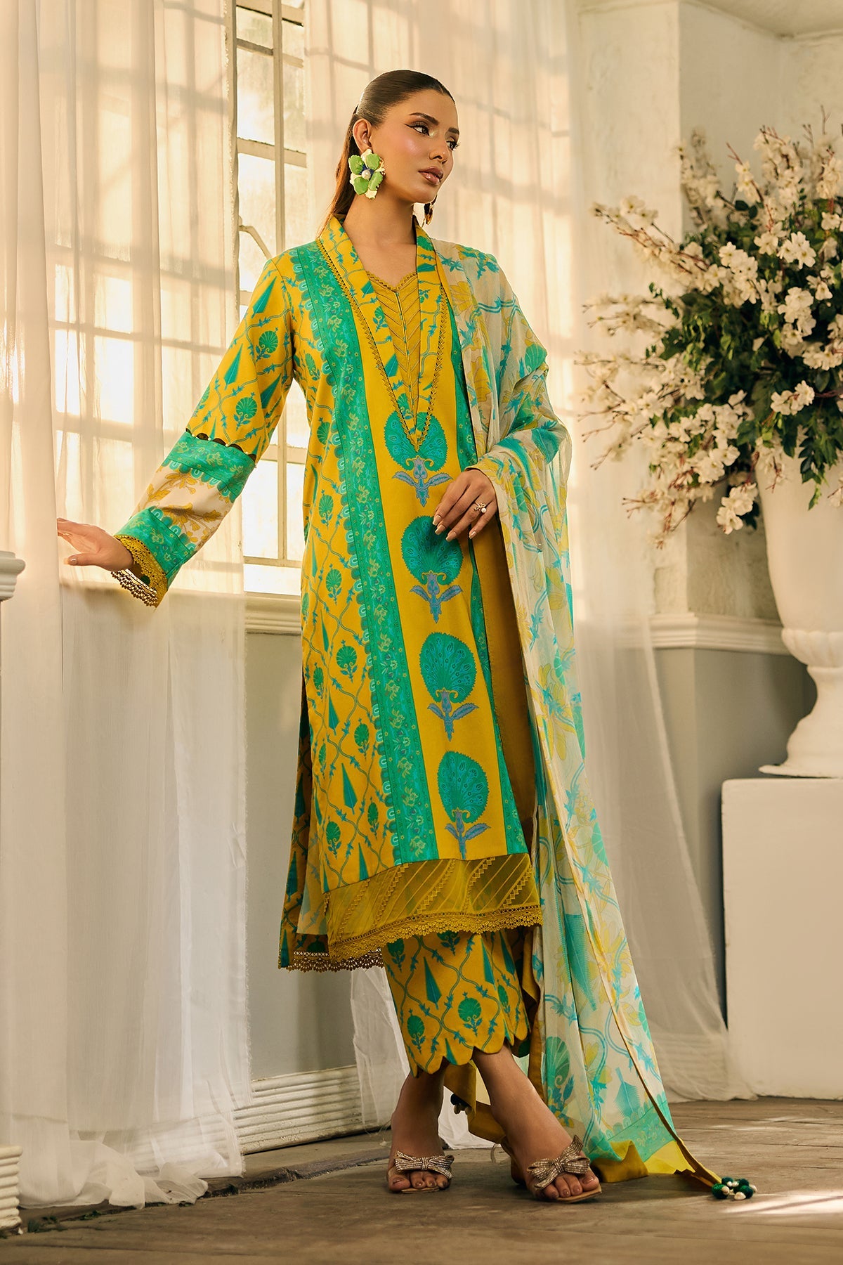 3-PC Unstitched Printed Lawn C-Print Vol 2 CP6-15