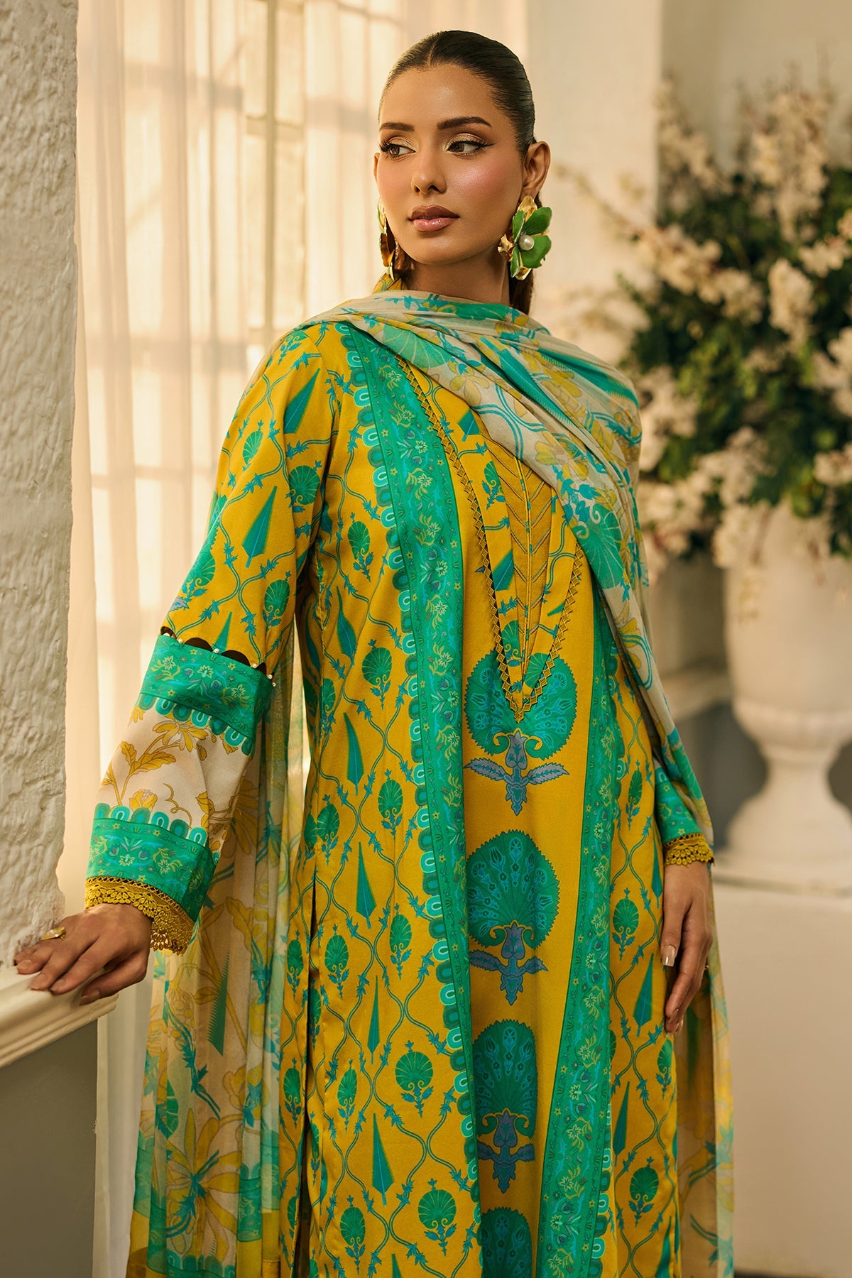 3-PC Unstitched Printed Lawn C-Print Vol 2 CP6-15