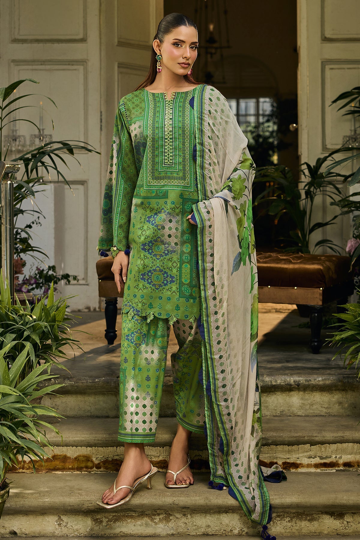 3-PC Unstitched Printed Lawn C-Print Vol 2 CP6-17