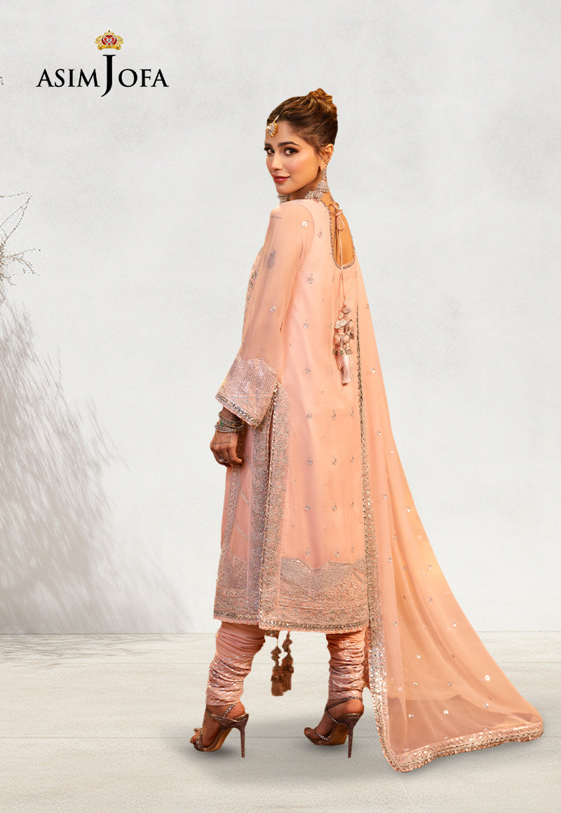 AJCD-14 EMBROIDERED CHIFFON 3 PCS