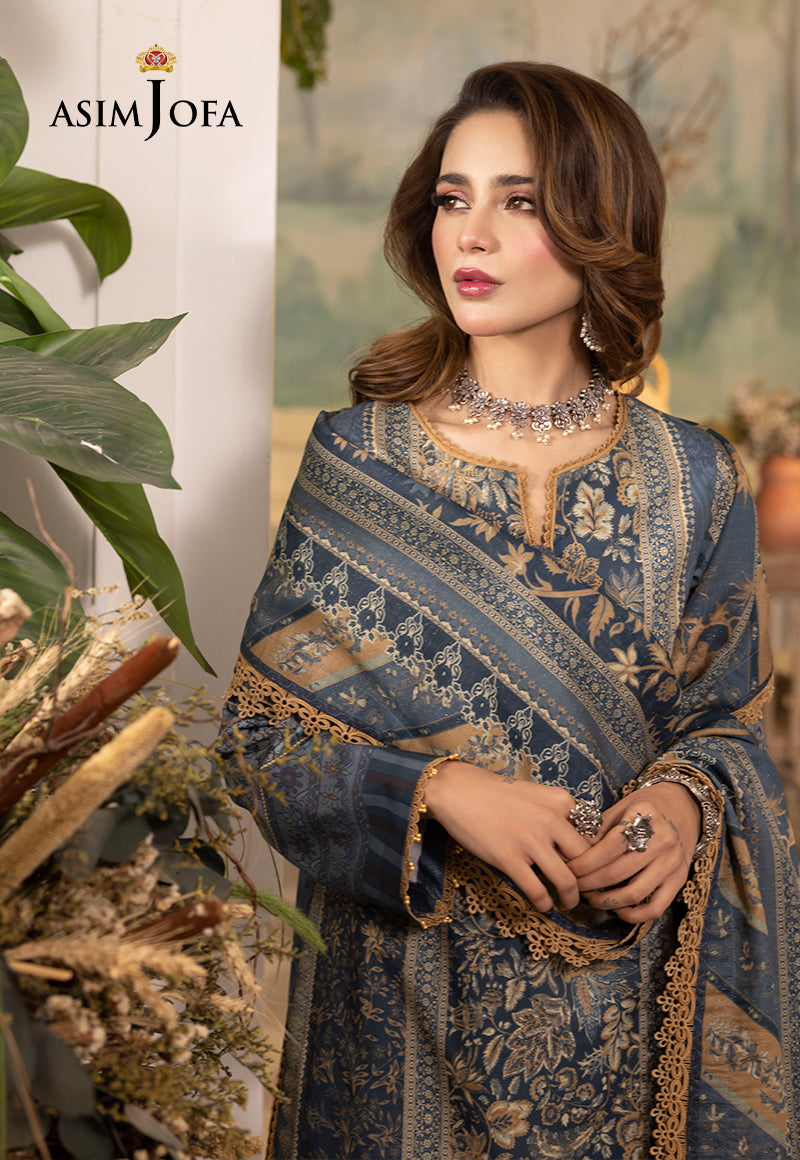 Ajnrp-06 Stitched Printed Cambric Stitched 3 Pcs