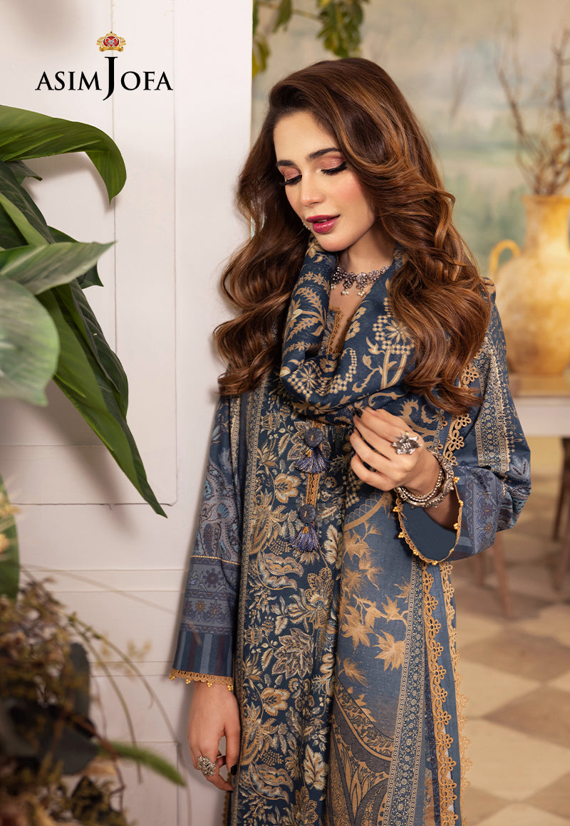 Ajnrp-06 Stitched Printed Cambric Stitched 3 Pcs