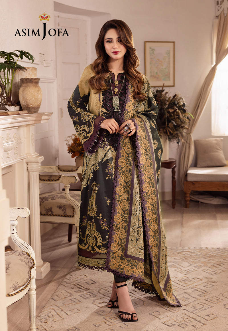 Ajso-148 Unstitched 2 Pcs Shirt Dupatta