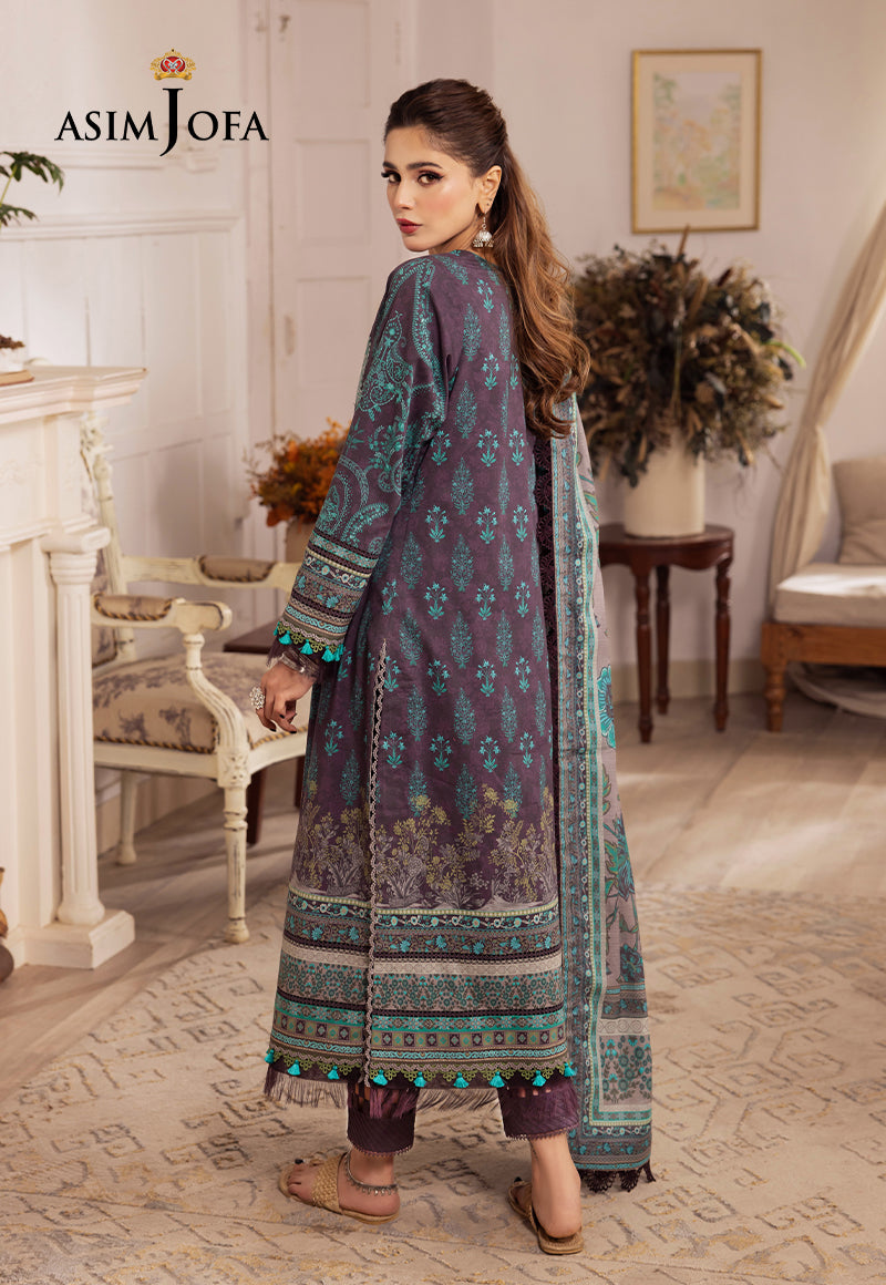 AJNR-08 EMBROIDERED CAMBRIC 3 PCS