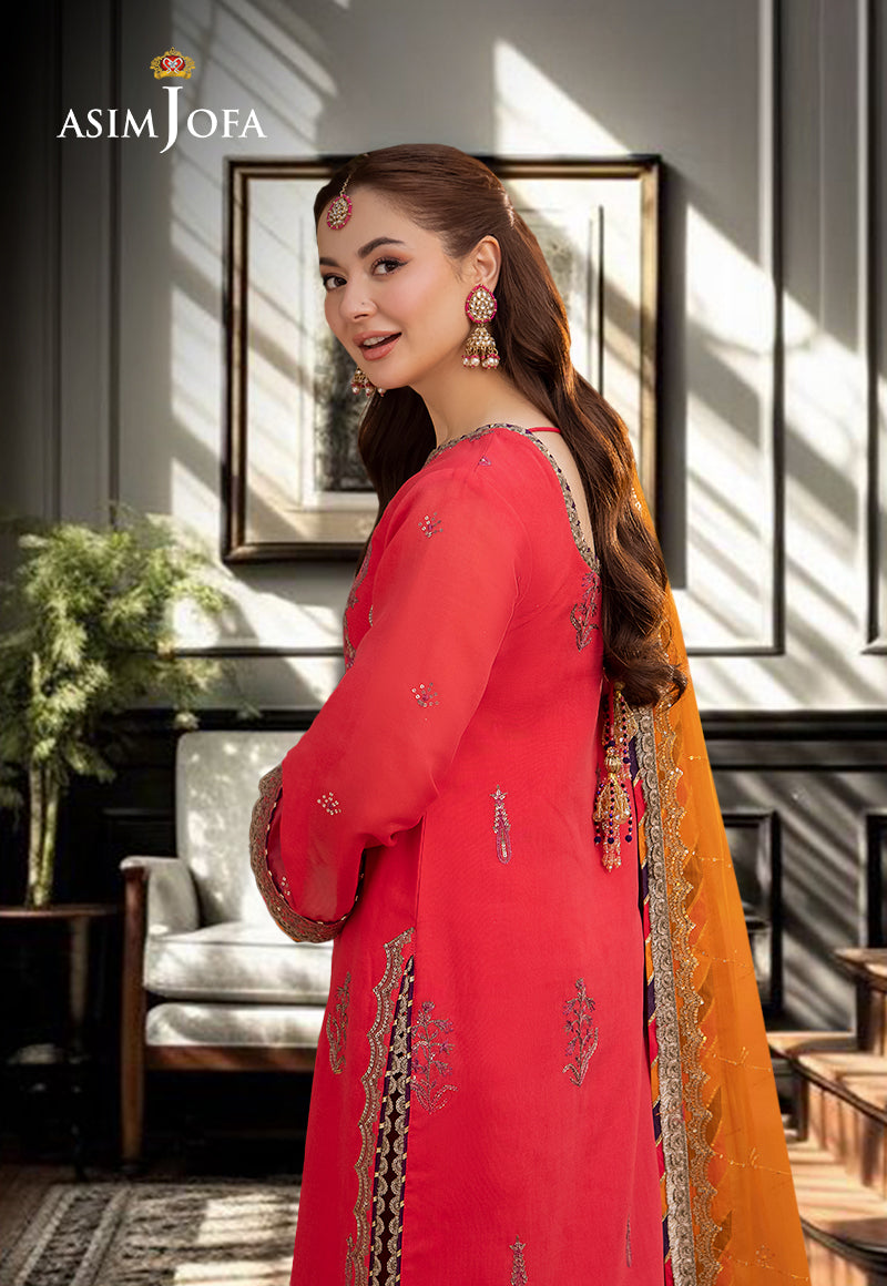AJMJD-29 EMBROIDERED STITCHED 3 PCS