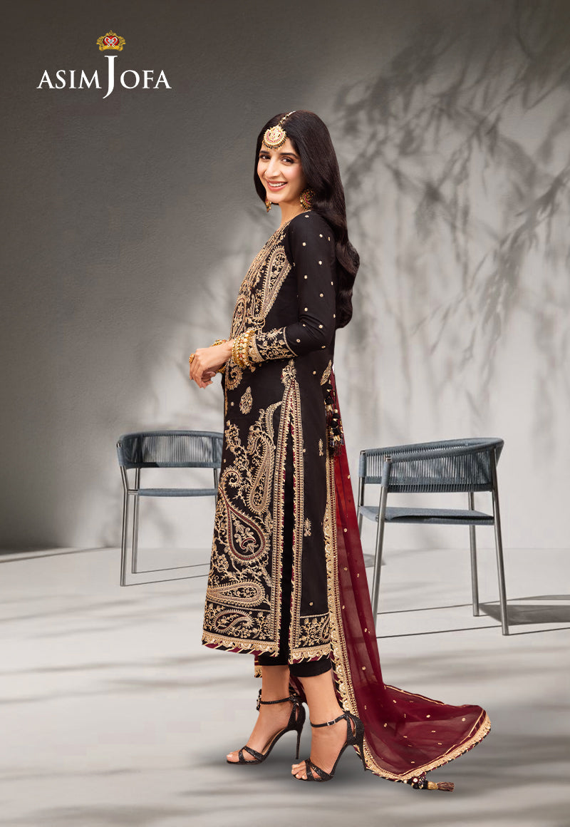 Ajcd-03 Embroidered Twisted Silk 3 Pcs
