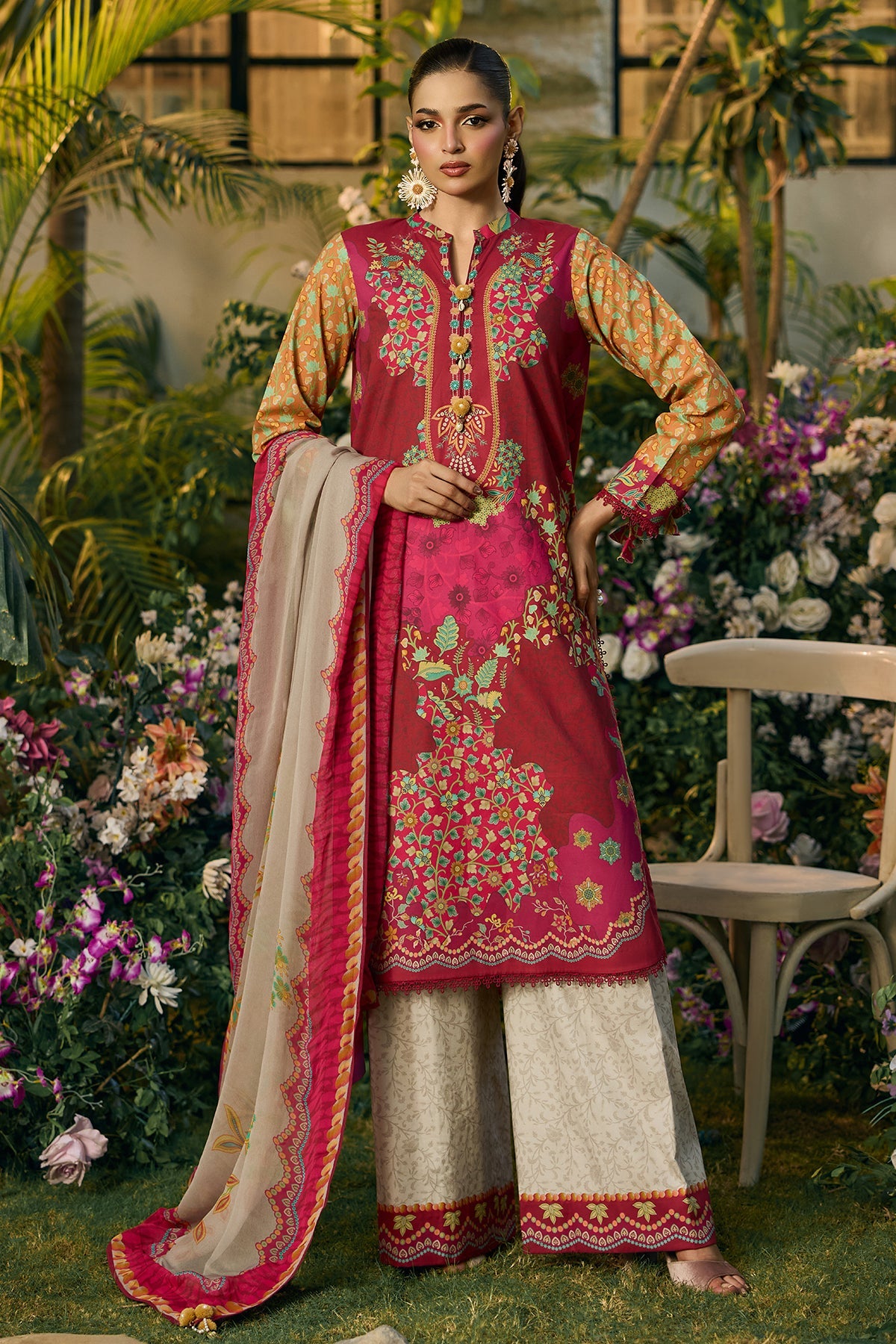 3-PC Unstitched Printed Lawn C-Print Vol 2 CP6-16